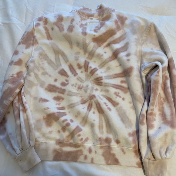 Abercrombie Mock Neck pink tie dye Sweatshirt XS - Picture 6 of 6